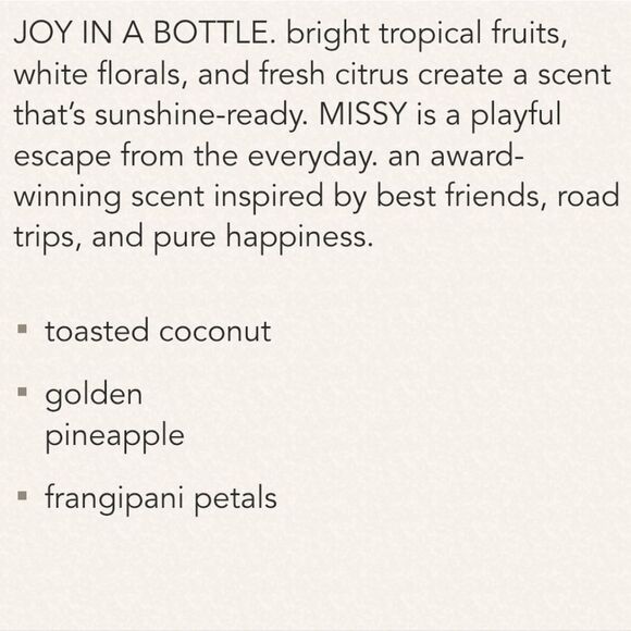 Missy By Rosie Jane Travel Size 10ml Spritz Summer Fragrance Msrp $29 NEW - Picture 11 of 15